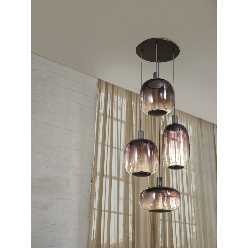 Osram - Kabel zasilający NEEDLE PENDANT 4xE27/25W/230V antracyt
