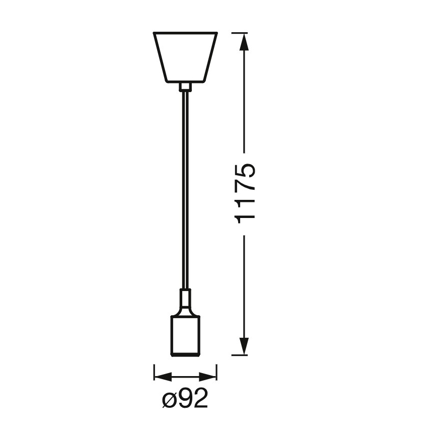 Osram - Kabel zasilający PENDULUM BELL 1xE27/15W/230V biały