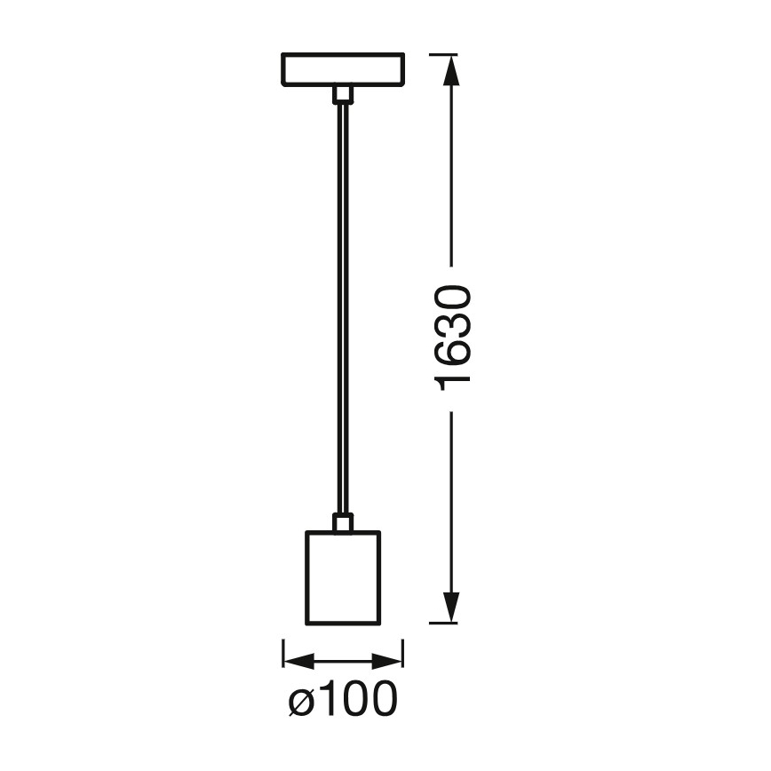 Osram - Kabel zasilający PENDULUM CYLINDER 1xE27/15W/230V drewno