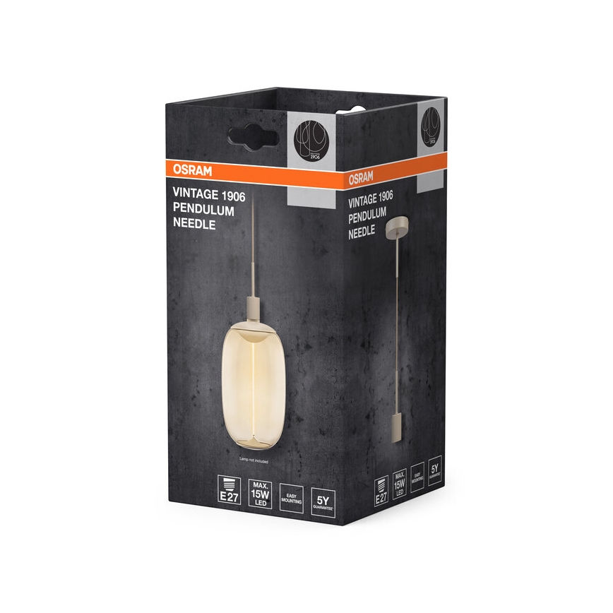 Osram - Kabel zasilający PENDULUM NEEDLE 1xE27/15W/230V beżowy