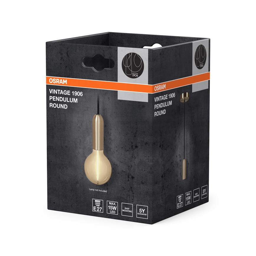 Osram - Kabel zasilający PENDULUM ROUND 1xE27/15W/230V złoty