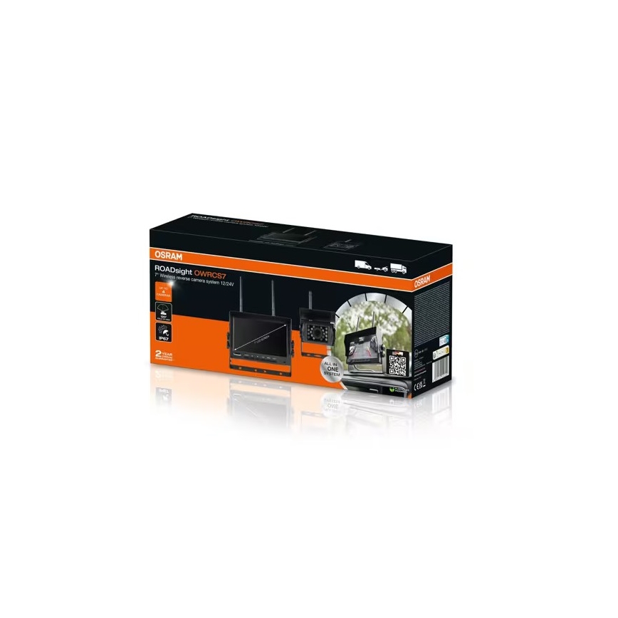 Osram - Kamera cofania ROADSIGHT OWRCS7 Full HD 1080p 12/24V IP67