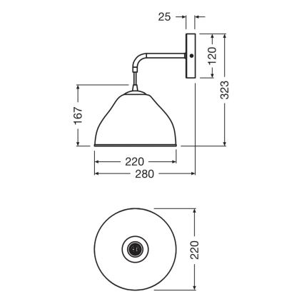 Osram - Kinkiet CAMEL BELL 1xE14/5,5W/230V