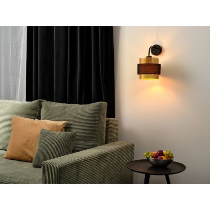 Osram - Kinkiet DECOR HORNET 1xE27/10W/230V czarny/złoty