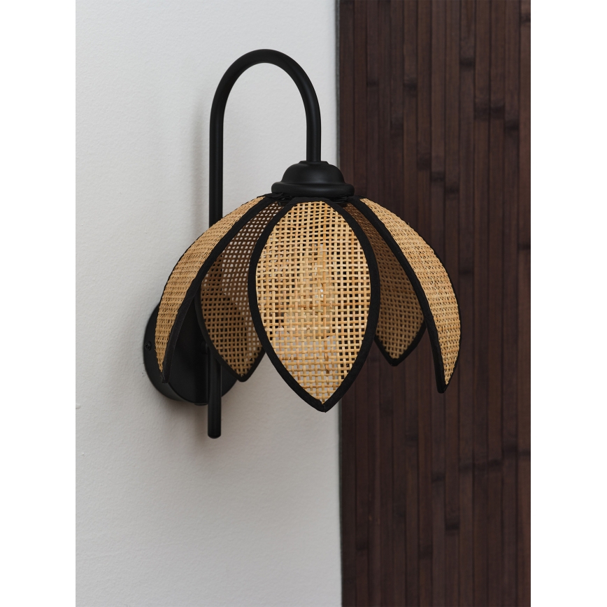 Osram - Kinkiet DECOR RATTAN 1xE27/15W/230V beżowy/czarny