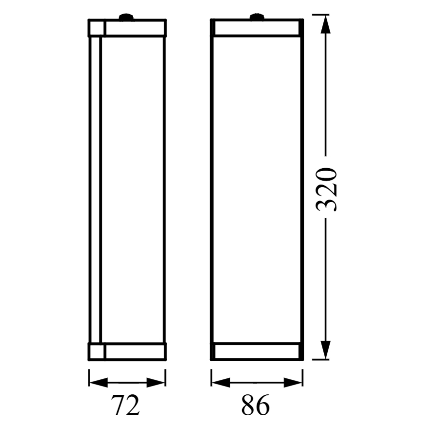 Osram - Kinkiet łazienkowy BATHROOM CLASSIC 2xE14/12W/230V IP44 chrom błyszczący