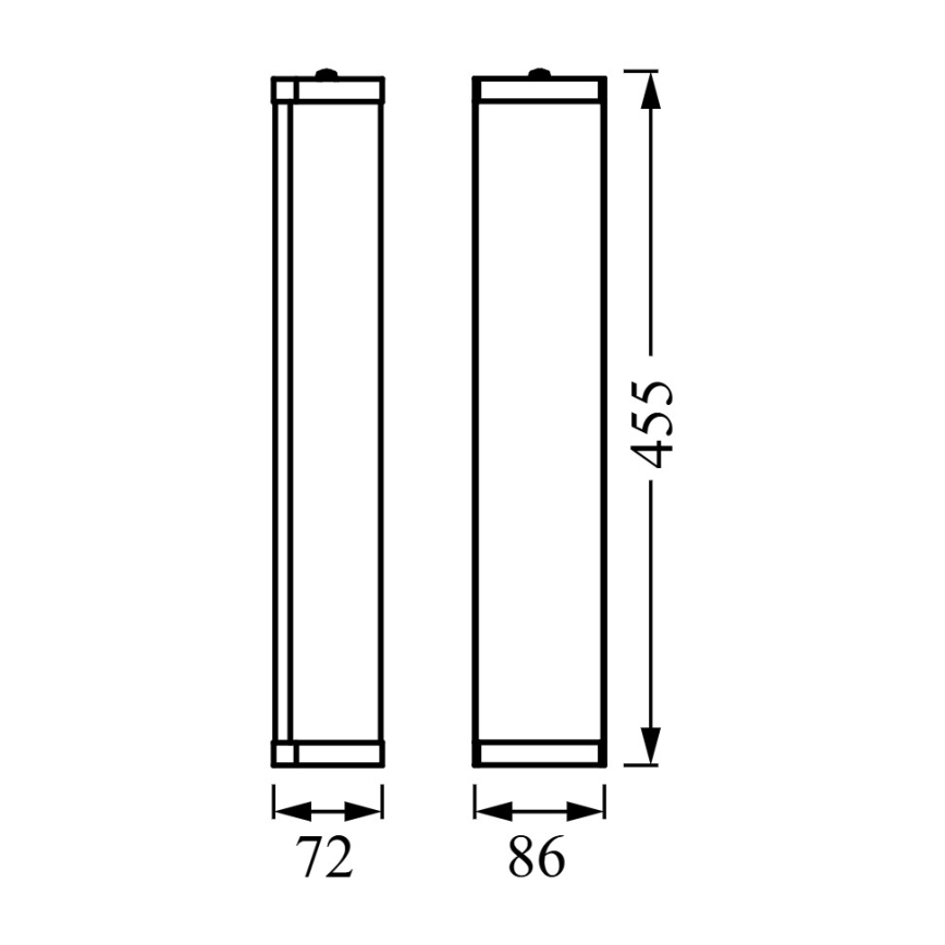 Osram - Kinkiet łazienkowy BATHROOM CLASSIC 3xE14/12W/230V IP44 czarny