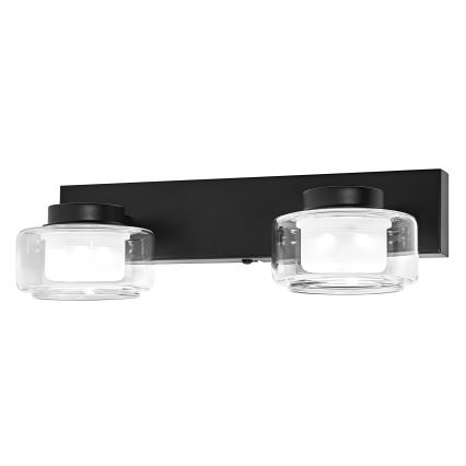 Osram - LED kinkiet łazienkowy ORBIS FLAME 2xLED/5,5W/230V 3000/4000K IP44 czarny
