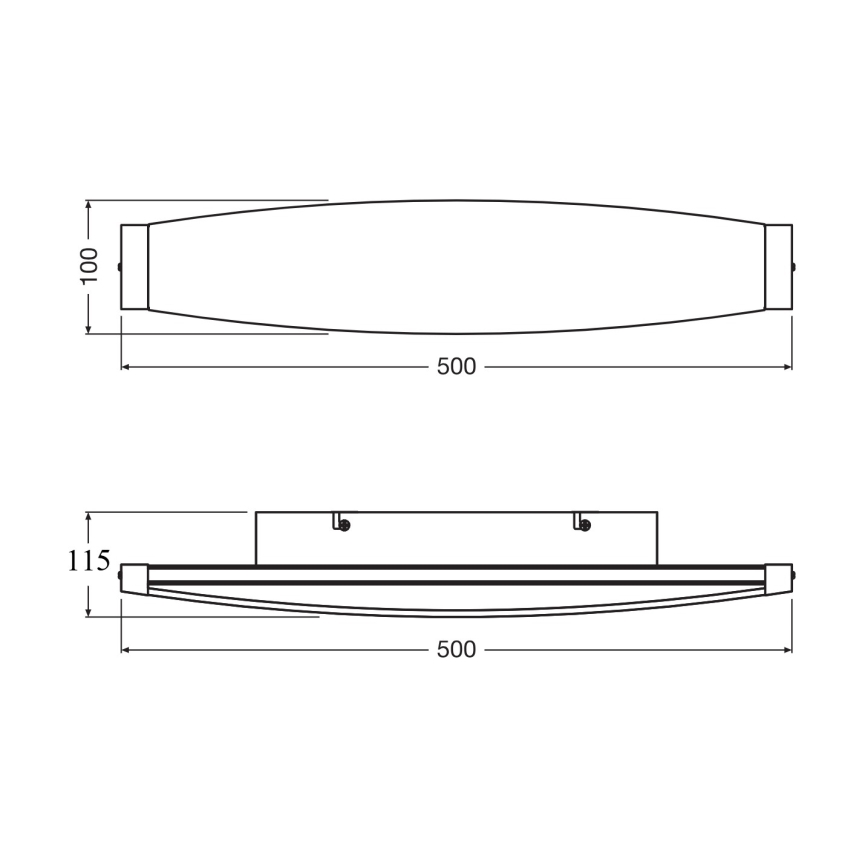 Osram - kinkiet LED DECOR FLAT LED/13W/230V szary