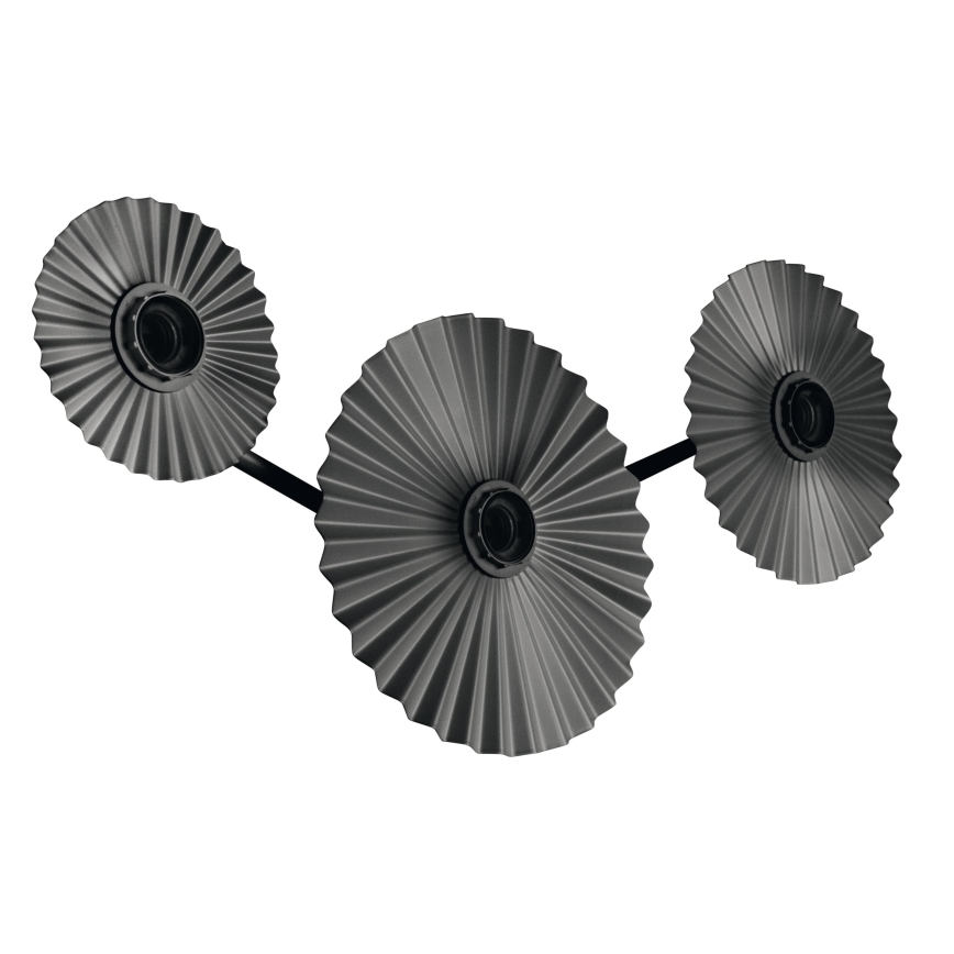 Osram - Kinkiet PLISSEE 3xE27/15W/230V antracyt