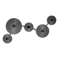Osram - Kinkiet PLISSEE 5xE27/15W/230V antracyt