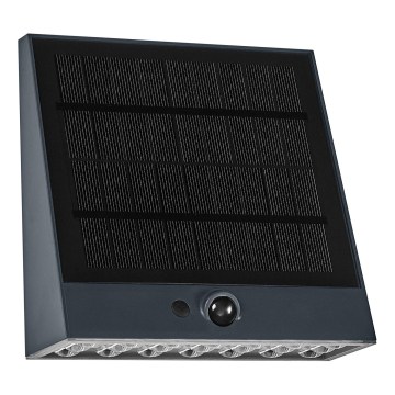 Osram - Kinkiet solarny LED z czujnikiem ENDURA STYLE LED/10,2W/4,2V 2000 mAh IP54 antracyt