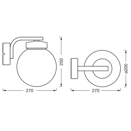 Osram - Kinkiet zewnętrzny ENDURA CLASSIC 1xE27/40W/230V IP54 antracyt