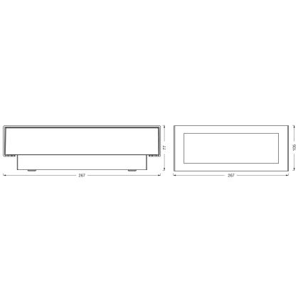 Osram - Kinkiet zewnętrzny ENDURA STYLE LED/10W/230V IP54 antracyt