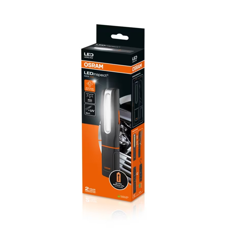 Osram - ściemnialna, ładowalna latarka LED LEDINSPECT MAX500 LED/16W/3,7V IP65 4500 mAh