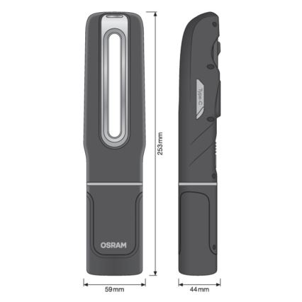Osram - ściemnialna, ładowalna latarka LED LEDINSPECT MAX500 LED/16W/3,7V IP65 4500 mAh