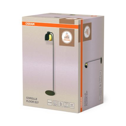 Osram - Lampa podłogowa DECOR COROLLE 1xE27/15W/230V zielona