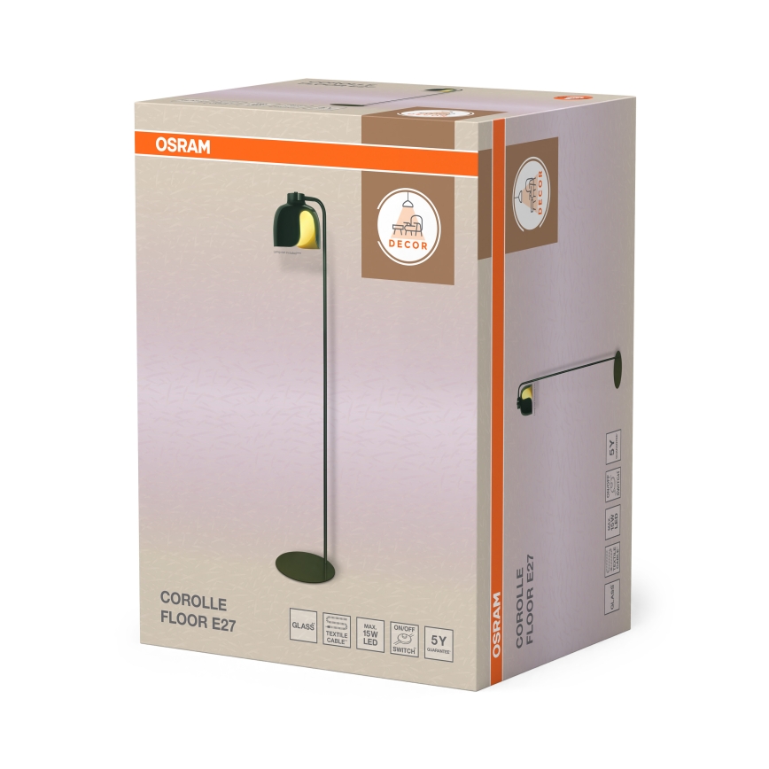 Osram - Lampa podłogowa DECOR COROLLE 1xE27/15W/230V zielona