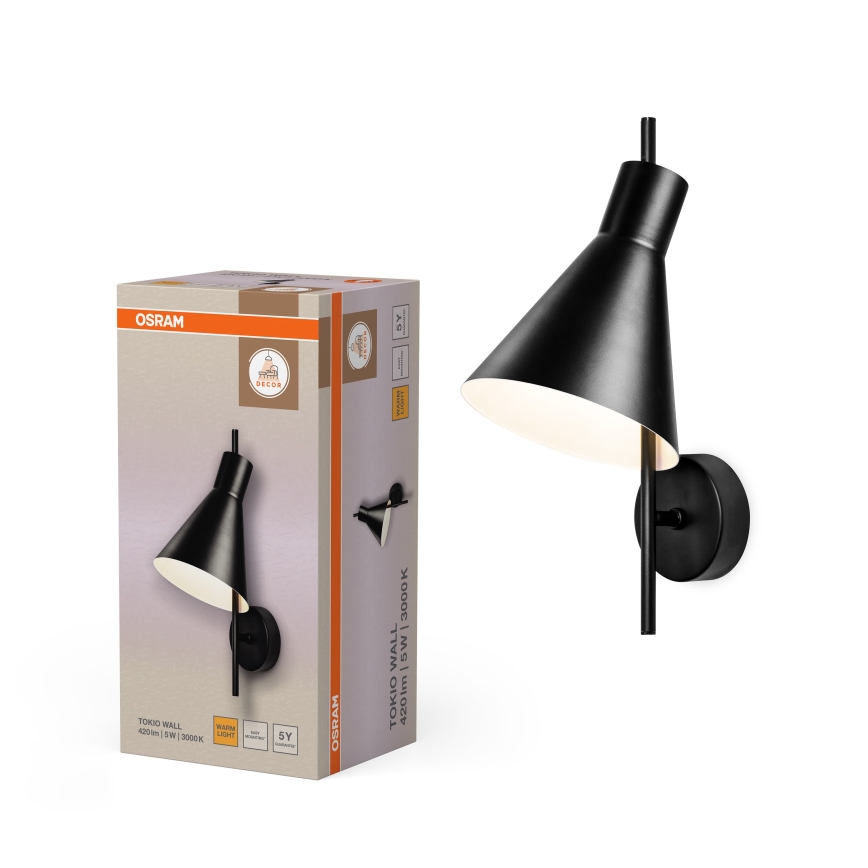 Osram - Lampa ścienna LED DECOR TOKIO LED/5W/230V czarna