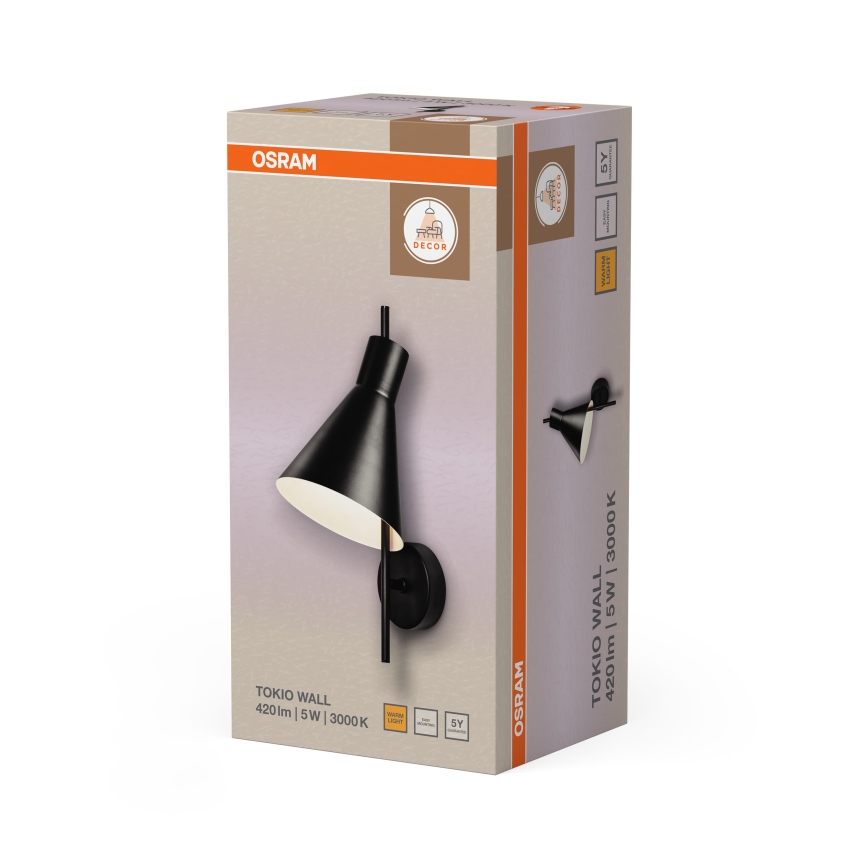 Osram - Lampa ścienna LED DECOR TOKIO LED/5W/230V czarna
