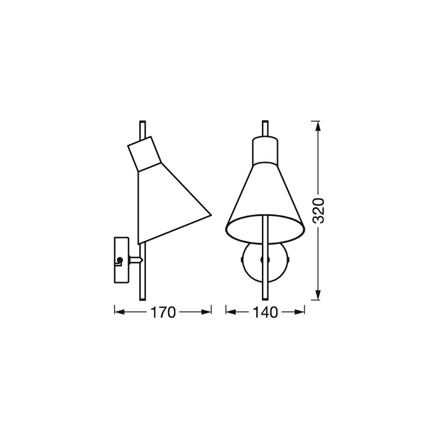 Osram - Lampa ścienna LED DECOR TOKIO LED/5W/230V czarna