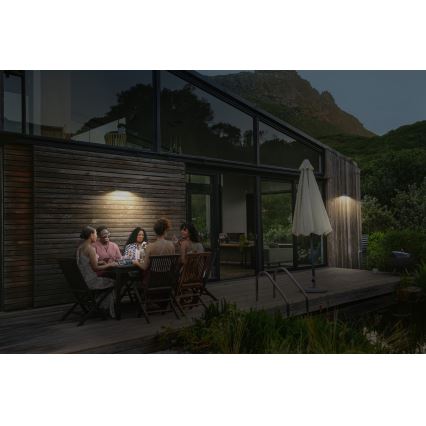 Osram - solarny kinkiet LED z czujnikiem ENDURA STYLE LED/12,4W/4,2V 2000 mAh IP54 antracyt