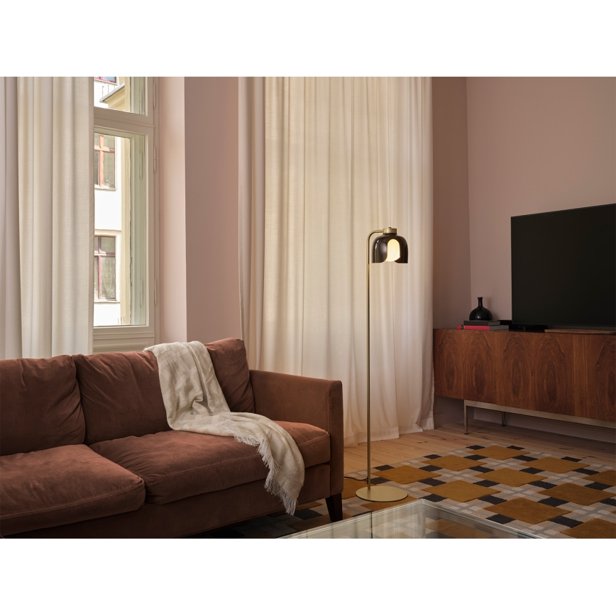 Osram - Lampa stojąca DECOR COROLLE 1xE27/15W/230V czarna/złota