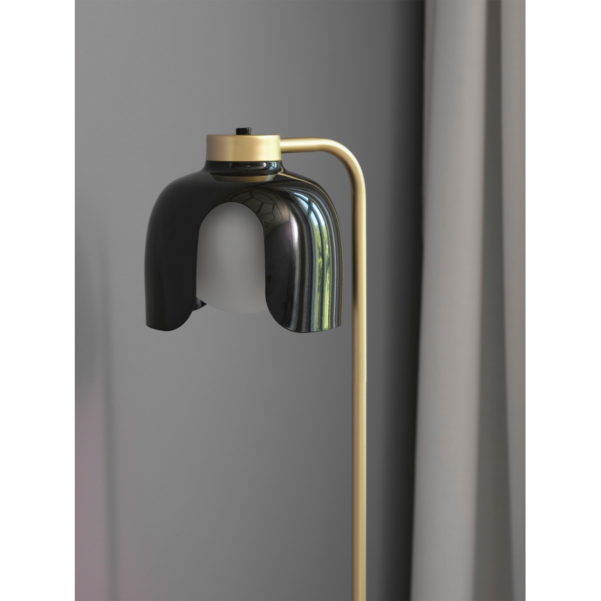 Osram - Lampa stojąca DECOR COROLLE 1xE27/15W/230V czarna/złota