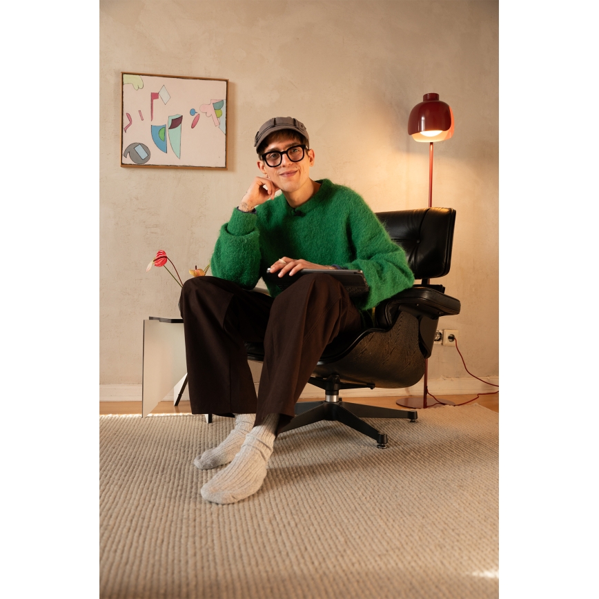 Osram - Lampa stojąca DECOR COROLLE 1xE27/15W/230V czerwona