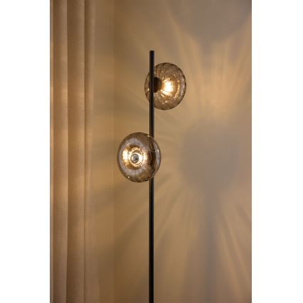 Osram - Lampa stojąca DECOR SMOKE 2xE14/12W/230V czarna/dymnoszara