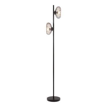 Osram - Lampa stojąca DECOR SMOKE 2xE14/12W/230V czarna/dymnoszara