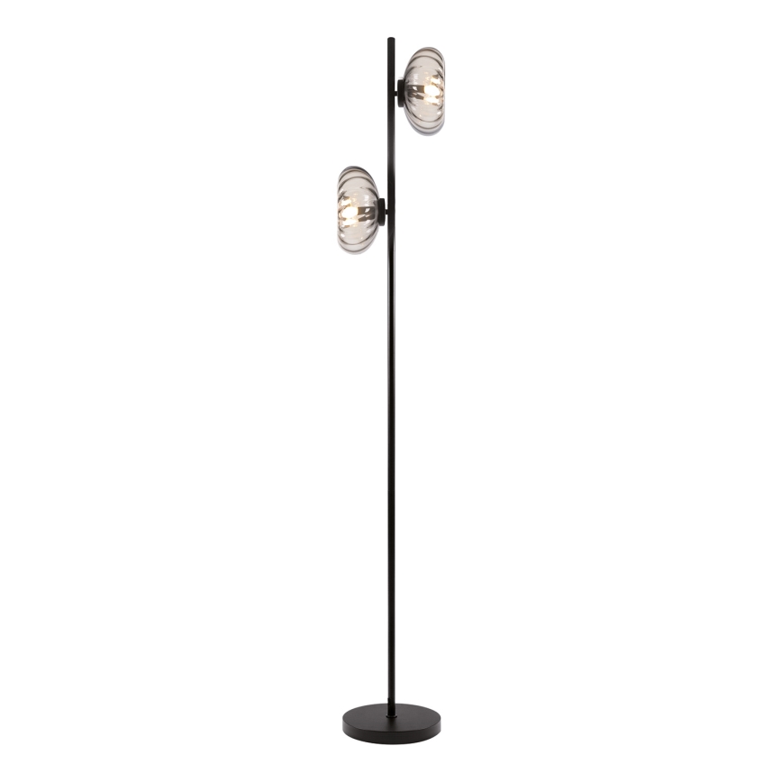 Osram - Lampa stojąca DECOR SMOKE 2xE14/12W/230V czarna/dymnoszara