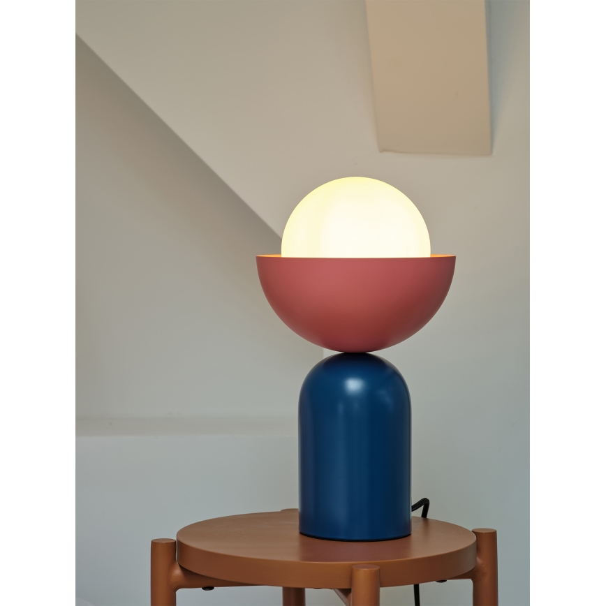 Osram - Lampa stołowa DECOR BOWL 1xE14/25W/230V niebieska/różowa