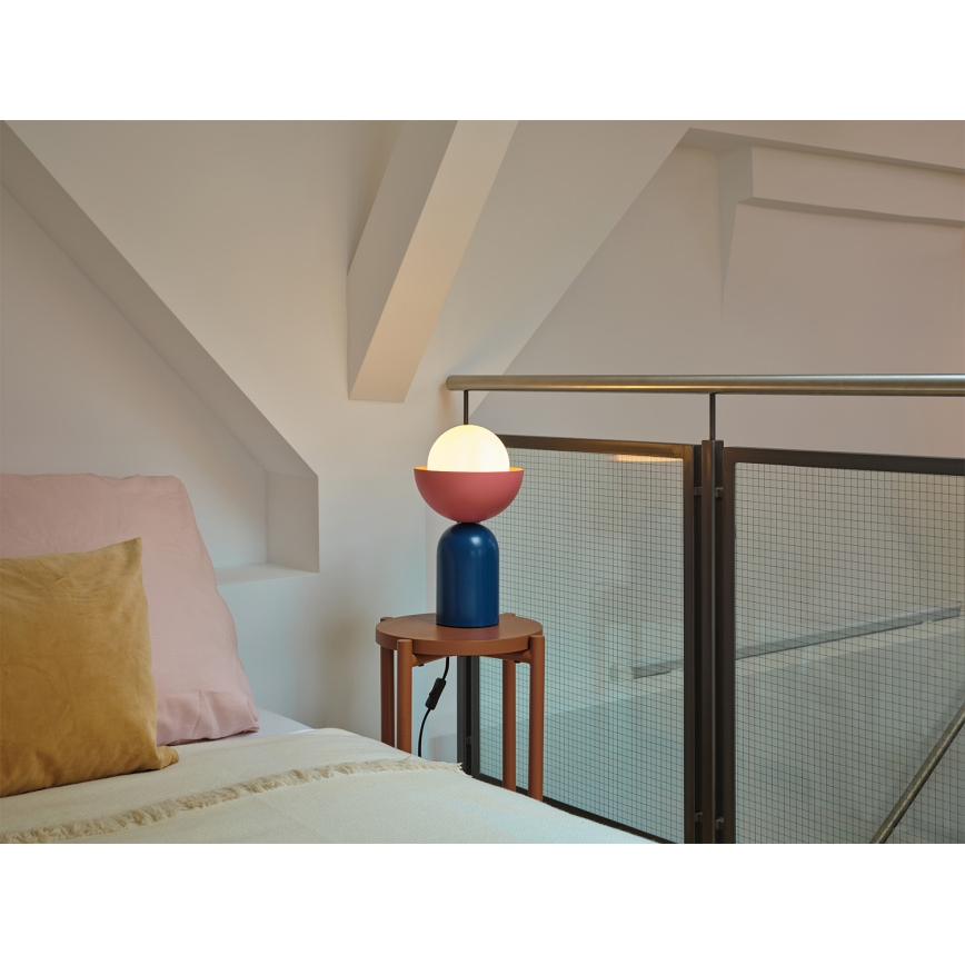 Osram - Lampa stołowa DECOR BOWL 1xE14/25W/230V niebieska/różowa