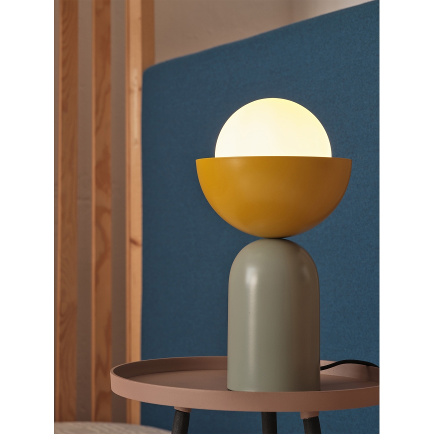 Osram - Lampa stołowa DECOR BOWL 1xE14/25W/230V zielona/żółta