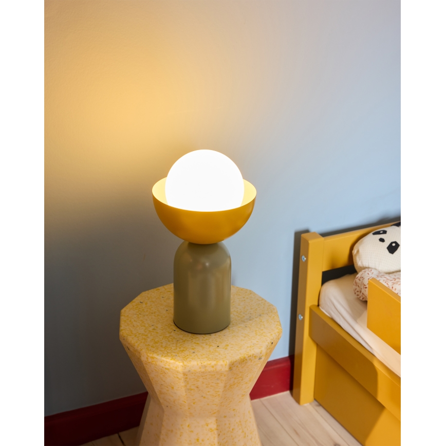 Osram - Lampa stołowa DECOR BOWL 1xE14/25W/230V zielona/żółta