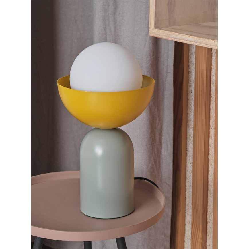 Osram - Lampa stołowa DECOR BOWL 1xE14/25W/230V zielona/żółta