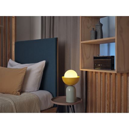 Osram - Lampa stołowa DECOR BOWL 1xE14/25W/230V zielona/żółta