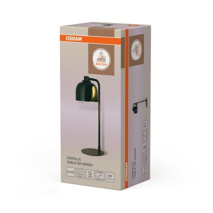 Osram - Lampa stołowa DECOR COROLLE 1xG9/20W/230V zielona
