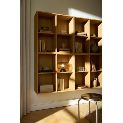 Osram - Lampa stołowa DECOR SMOKE 1xE27/12W/230V czarna/dymnoszara