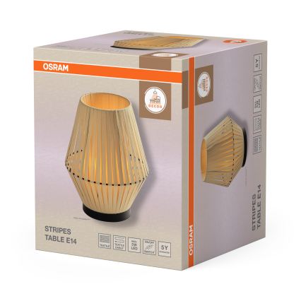 Osram - Lampa stołowa DECOR STRIPES 1xE14/5W/230V beżowa