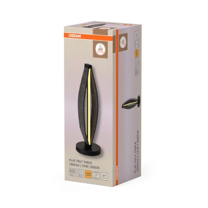 Osram - Lampa stołowa LED DECOR FLAT LED/13W/230V szara