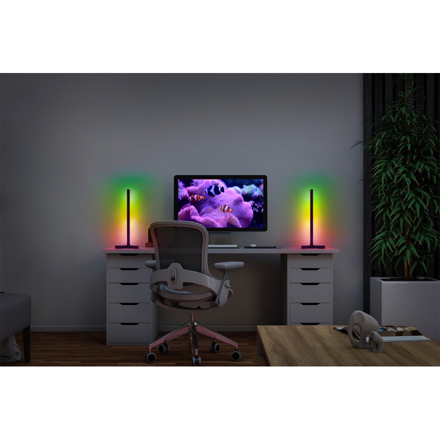 Osram - LED RGBW ściemnialna lampa biurkowa SMART+ MAGIC LED/7,5W/230V 2700-6500K czarna Wi-Fi + pilot zdalnego sterowania