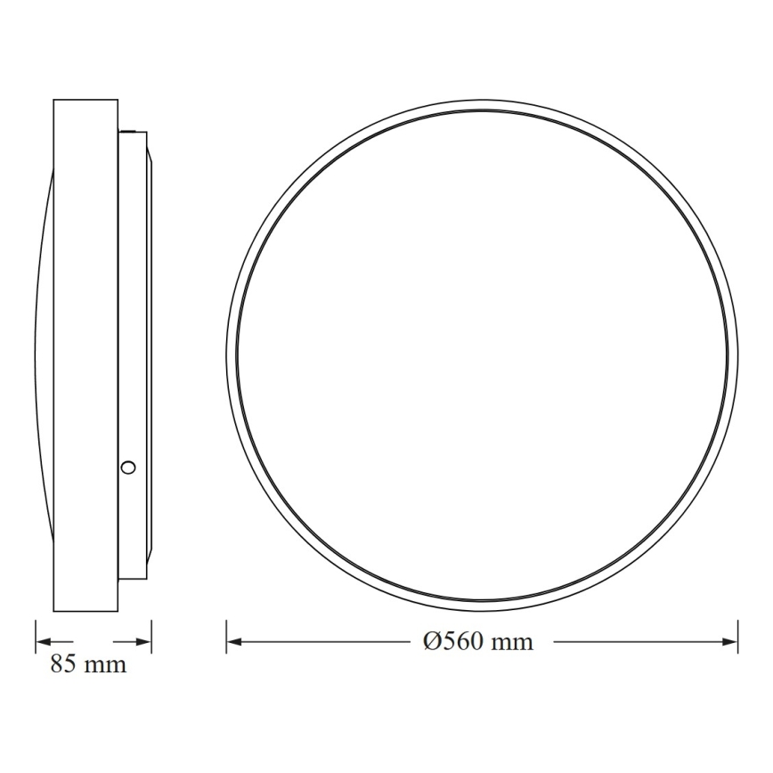Osram - Lampa sufitowa CEILING LUXO LED/60W/230V Ø 56 cm, złota