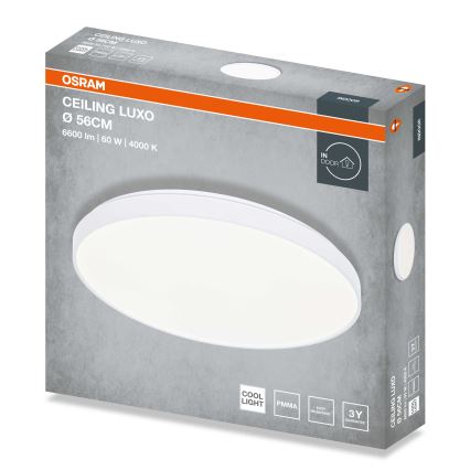Osram - lampa sufitowa LED CEILING LUXO LED/60W/230V, śr. 56 cm, biała