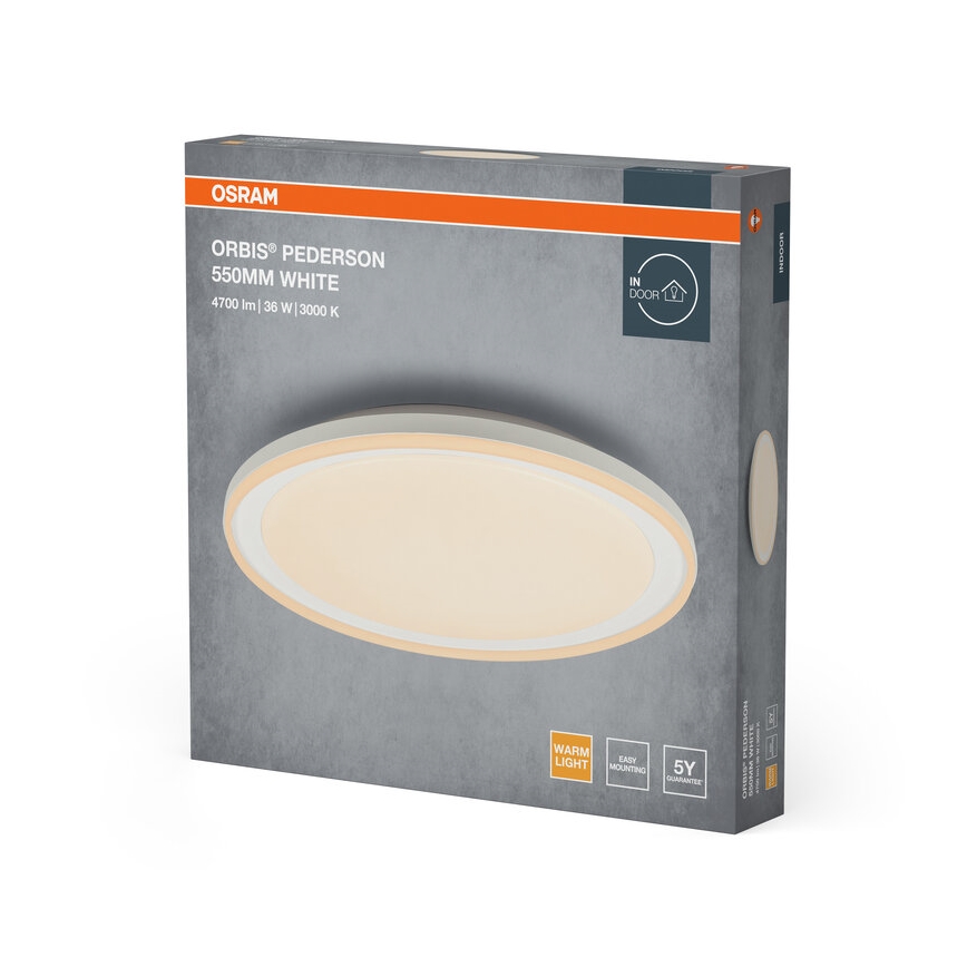 Osram - Lampa sufitowa LED ORBIS PEDERSON LED/36W/230V śr. 55 cm, biała