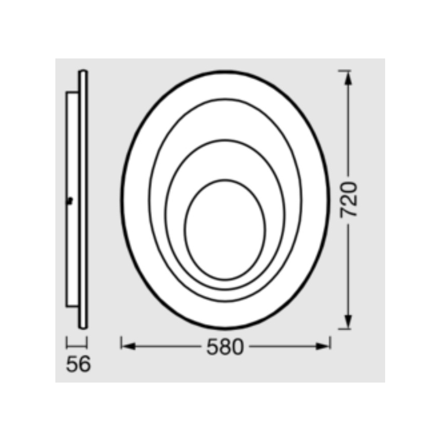 Osram - Lampa sufitowa LED ORBIS SPIRAL LED/63W/230V biała