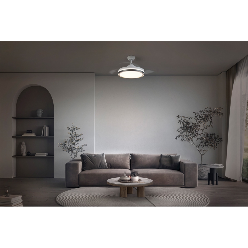 Osram - Oprawa sufitowa LED z wentylatorem CEILING FAN LED/66W/230V 3000/4000/6500K biała + zdalne sterowanie