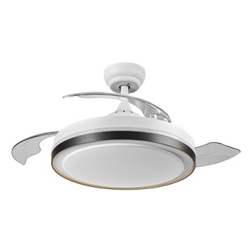 Osram - Lampa sufitowa LED z wentylatorem LED/66W/230V 3000/4000/6500K biała + pilot zdalnego sterowania