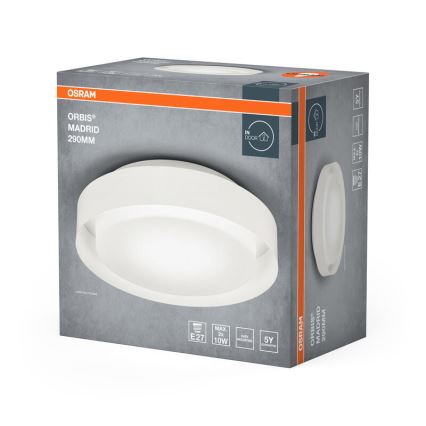 Osram - Lampa sufitowa ORBIS MADRID 2xE27/10W/230V śr. 29 cm biała